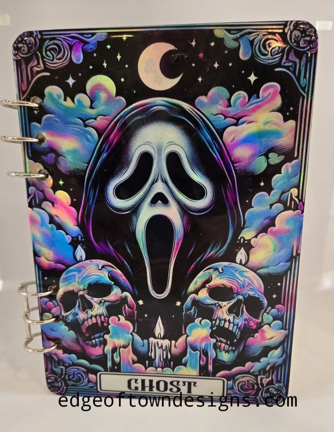 Ghost, Ghost Face, Horror Movie inspired Journal | Edge Of Town Designs